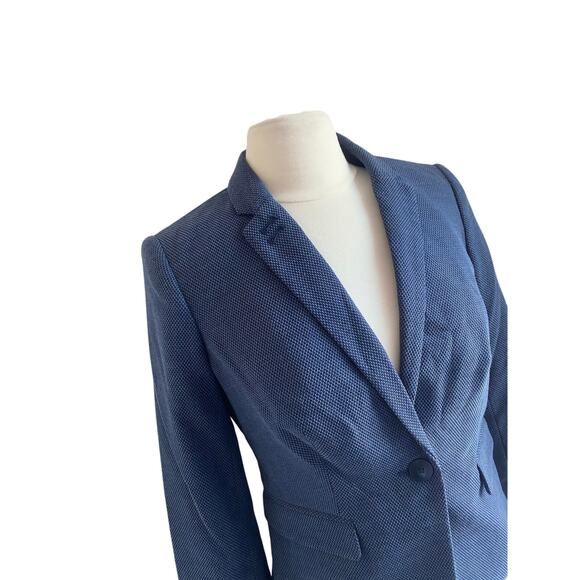 THE LIMITED Vintage Blazer Womens Sz Small Navy Blue One Button Classic - Picture 4 of 5
